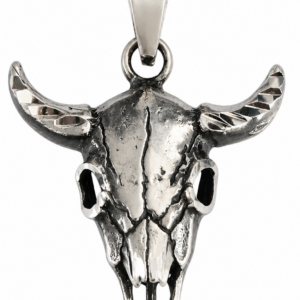 Dije Calavera de Toro – Plata .925