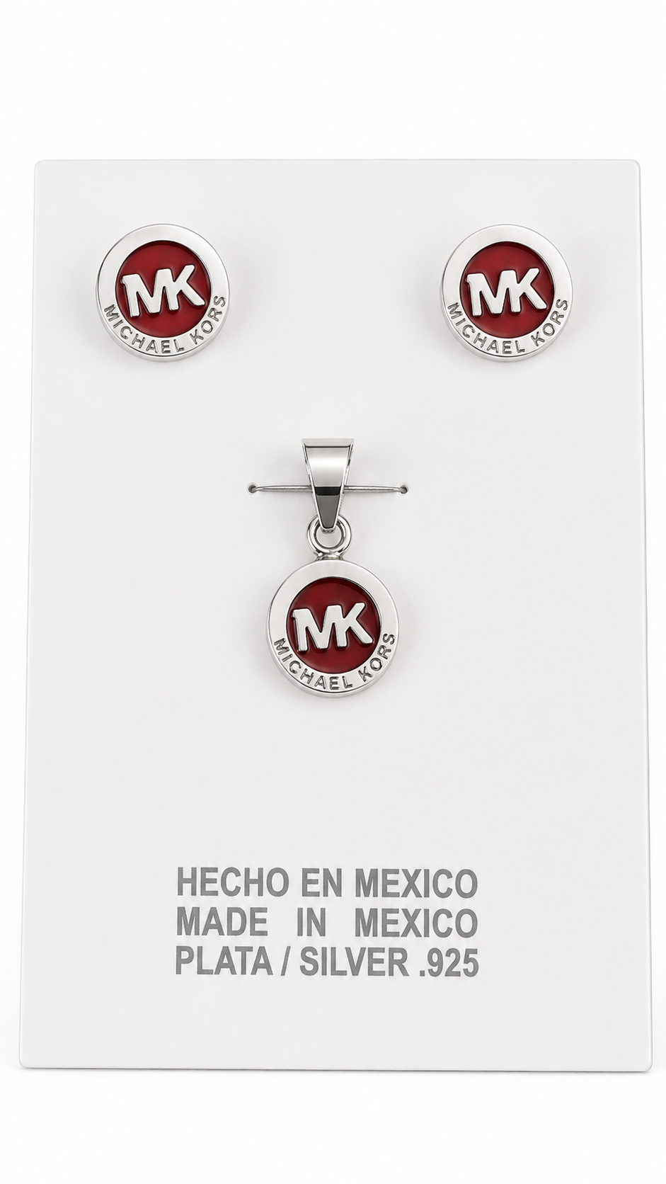 Juego de Aretes y Dije Tipo mk 300 2 PLT00014